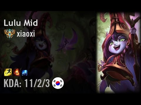 Lulu Mid vs Morgana - xiaoxi - KR Challenger Path 6.4