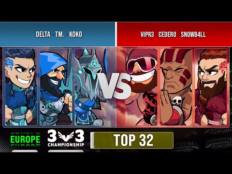 Delta, TM. & Koko VS VipR3, Cedero & Snowb4ll - Top 32 - EU - 3v3 Championship 2022