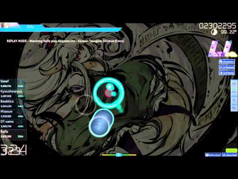 Akiyama Uni - Kanpan Tasogare Shinbun [Extra] (osu!) HDDT FC