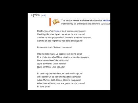 Pronunciación en Francés de "Pavane" de Gabriel Fauré