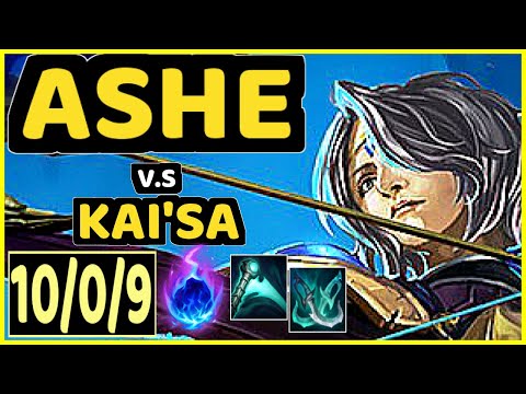 THEUSMA (ASHE) vs KAI'SA - 10/0/9 KDA BOTTOM ADC GAMEPLAY - BR Ranked GRANDMASTER