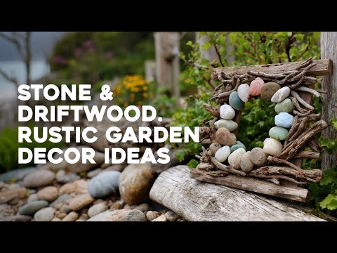 🌿 Rustic Garden Decor From Nature: Create Stunning DIY Art With Stones & Driftwood