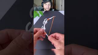 HOW TO MAKE A BOW AND ARROW OUT OF FLOSS 🏹