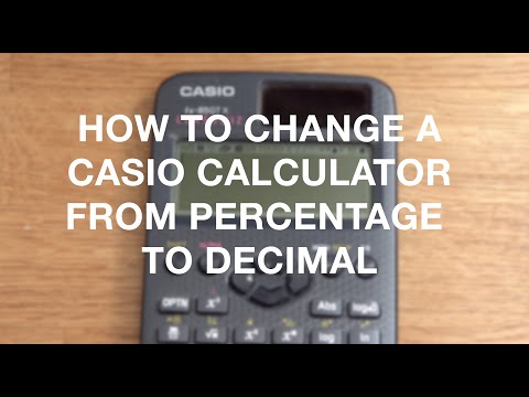 How To Change A Casio Scientific Calculator from giving a Fraction answer to a Decimal.
