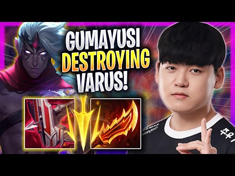 GUMAYUSI DESTROYING WITH VARUS! - T1 Gumayusi Plays Varus ADC vs Jhin! | Season 2023