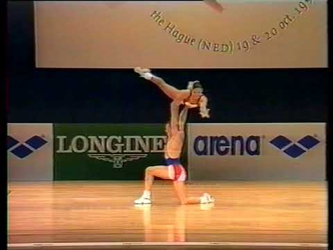 Chloe Maigre, Alain Courte (France) - 1996 FIG World Aerobic Championship