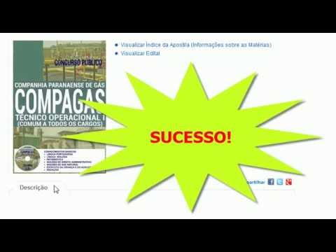 Concurso COMPAGAS Edital 2016: Apostila Técnico Operacional I