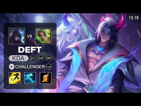 Deft Aphelios vs Zeri ADC - KR Challenger - Patch 13.16 Season 13