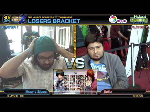 Moony Blues vs Bello - KOF XIV Neo Geo World Tour Season 2 Milwaukee Stop Losers Round 1