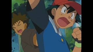 Ash fighting with a Pokemon (literally)