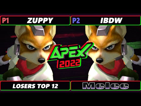 Apex 2022 Top 12 - Zuppy (Fox) Vs. iBDW (Fox) SSBM Melee Tournament