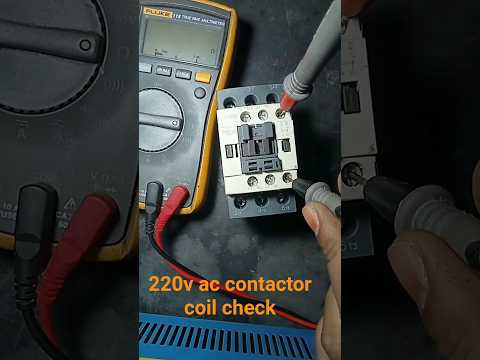 How to test coil on ac contactor#how to #electrical #contactor coil #testing #schneider