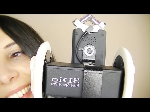 ASMR Binaural Spinning Game: SK, Breathy Whispers, Dark Feather, Ear Covering, & More for Relaxation