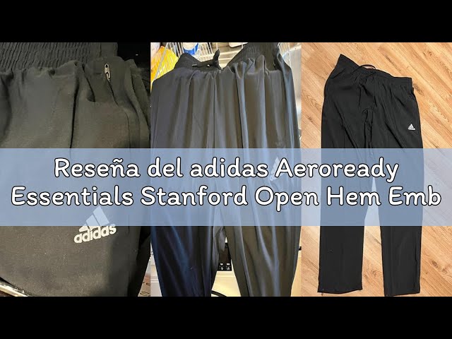 Vídeo relacionado con adidas Uomo Essential Three Stripes Stanford Pant Open HEM, Black/White, XL