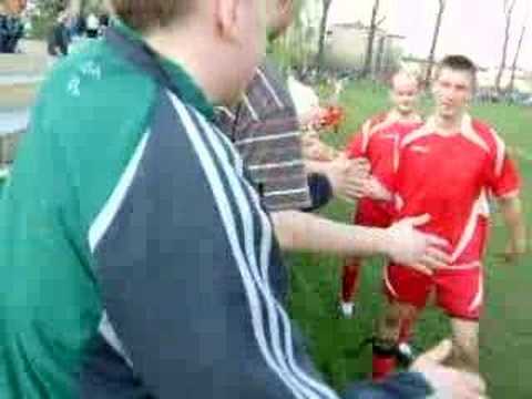 Podziękowanie z piłkarzami Marcovii Marki