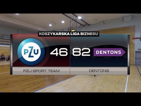 PZU Sport vs Dentons - IX kolejka - I Liga Warszawa - Koszykarska Liga Biznesu
