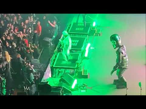 Rob Zombie performs "More Human Than Human" at the Ozzfest on NYE 2018 at the Forum in LA