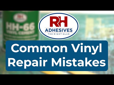 3 common mistakes in repairing vinyl