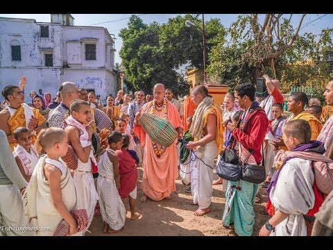 Harinama in Santipur. Indradyumna Swami 16.02.2018