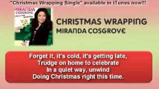 Christmas Wrapping - Miranda Cosgrove with Lyrics on Screen! (HQ)
