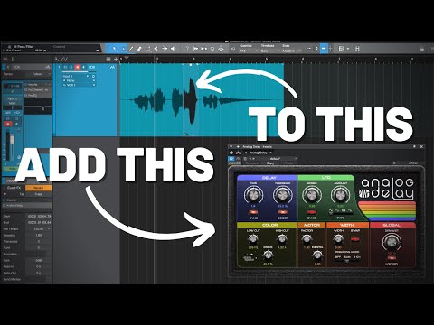 How to Add Delay to One PART of a Vocal