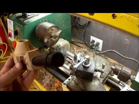 Making of a LAYTON tobacco pipe.