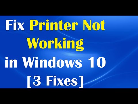 How To Fix Printer Not Working | Stopped Working in Windows 10