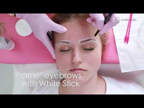 Henna Brow Tint by Marie-José Brows - Step by Step Tutorial / Training Eyebrow Henna Tinting