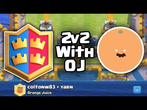 2v2 Clan Battles with Orange Juice! | Clash Royale