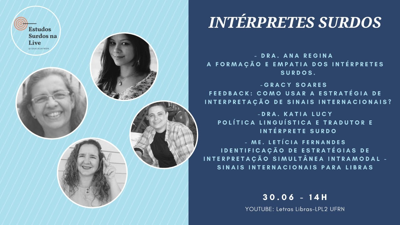 Estudo Surdos na Live - INTÉRPRETES SURDOS