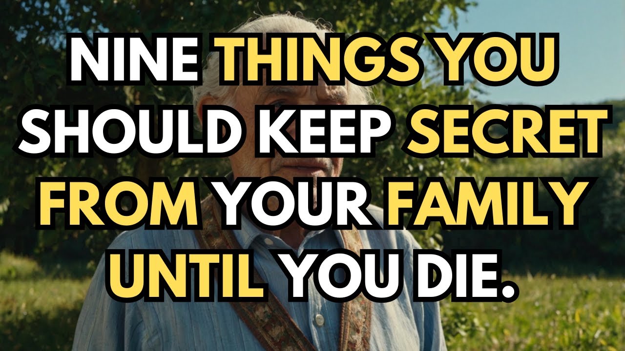 "I truly regret saying such things while I am alive." Nine things you should keep a secret from your