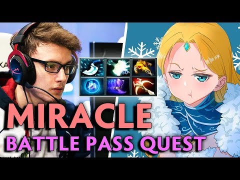MIRACLE on Battle Pass quest — HARD CARRY MID Crystal Maiden pos 1