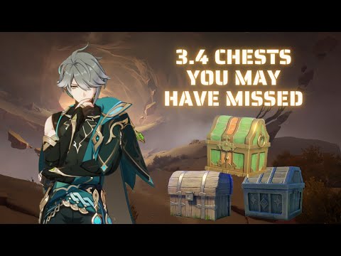 Genshin Impact 3.4 - CHESTS YOU MAY HAVE MISSED in Desert of Hadramaveth | with Walkthrough