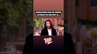 He shuts the View down! 😳🙌 #jonathanroumie #thechosen #theview #testimony #jesus #hollywood #wow