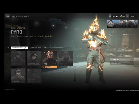 Pyro ghost with Liquid hot and Scoria reactive blueprint gameplay on Shipment |MW2 Magma Flow bundle