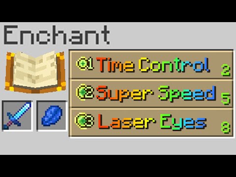 Minecraft, But Superpowers Are Enchantments