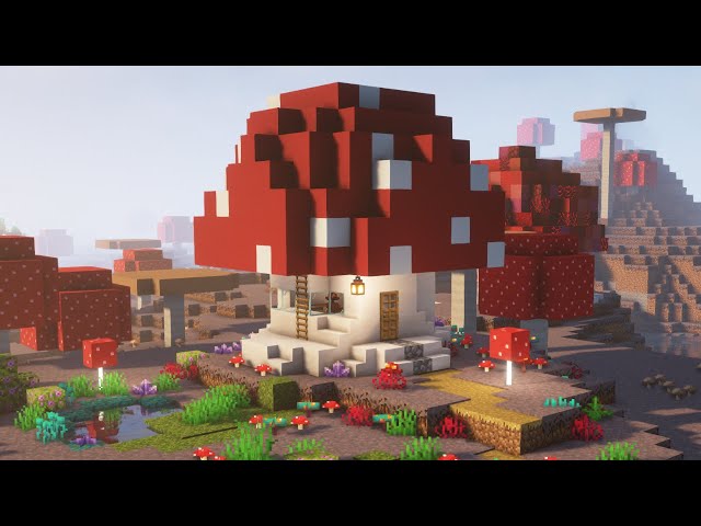 Cute and EASY Mushroom House + Download Minecraft Map