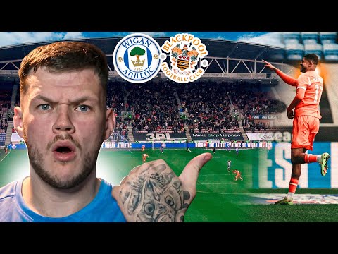 Away End SCENES As Blackpool END Wigan’s UNBEATEN RUN! | Wigan Athletic Vs Blackpool | MATCHDAY VLOG