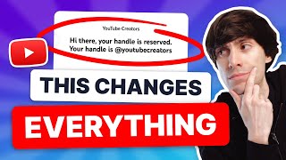 The TRUTH About Youtube Handles & How to Get YOURS NOW!