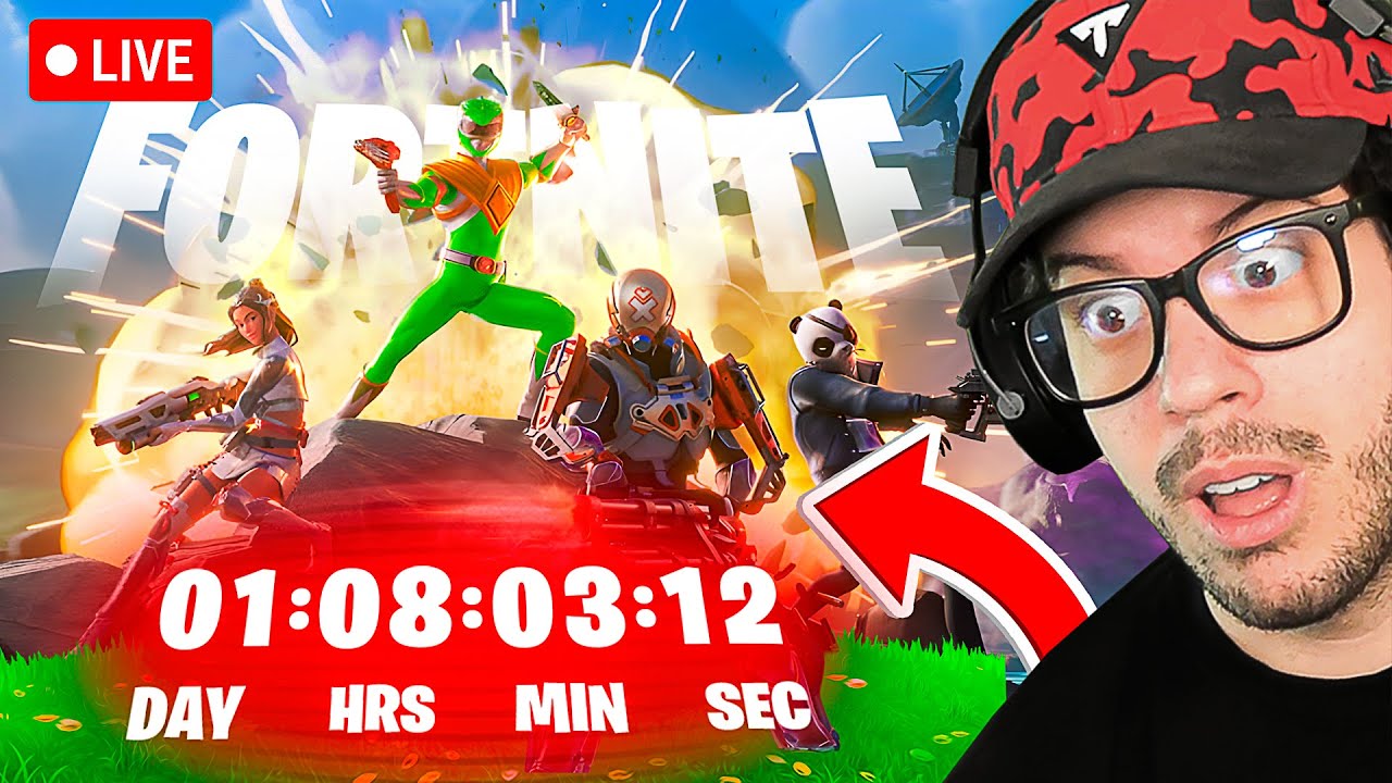 🔴LIVE! - NEW SEASON 4 COUNTDOWN in FORTNITE!!