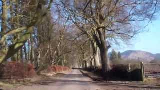 preview picture of video 'March Drive Tree Lined Road To Kinross Perthshire Scotland'