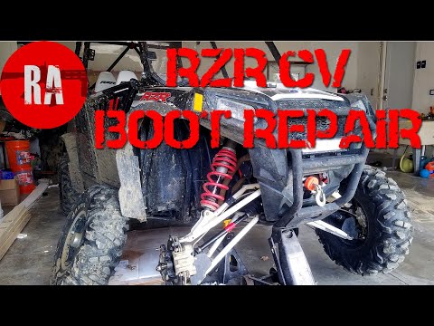 RZR CV boot replacement complete from start to finish. 4K