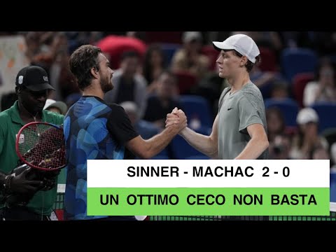 ATP 1000 di Shanghai! Sinner doma un impetuoso Machac, approda in finale e sarà n.1 a fine anno!
