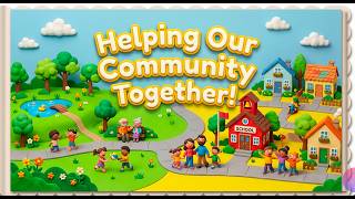 Helping Our Community by Working Together 🌍 | Social Studies for Kids (Grade1–4)#community #teacher