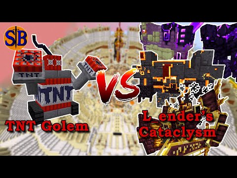 TNT Golem vs L_ender's Cataclysm | Minecraft Mob Battle