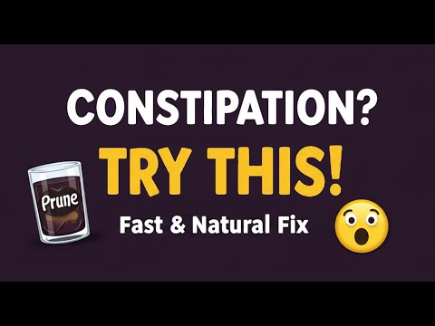 🍇 Prune Juice for Constipation Relief | Natural & Fast Remedy That Actually Works! 🍇