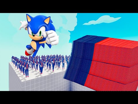 100X SONIC + 1X GIANT VS EVERY GOD - Totally Accurate Battle Simulator TABS