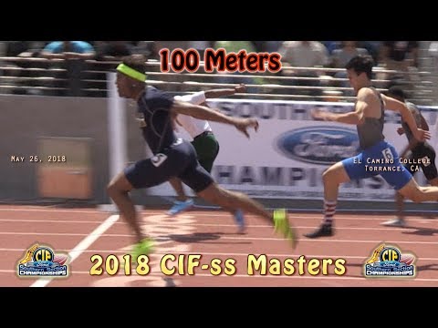 2018 TF - CIF-ss Masters - 100 Meters (Boys)