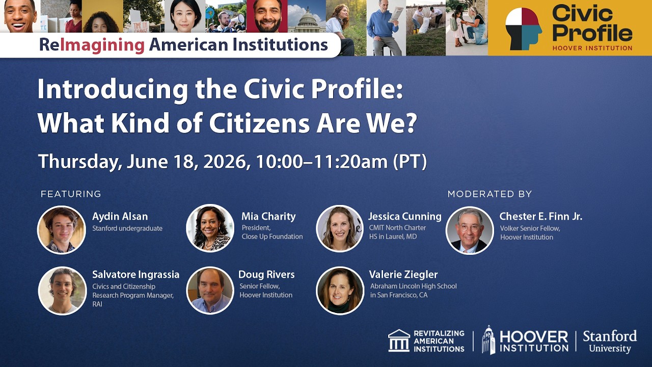 The Civic Profile: What Kind Of Citizens Are We? | Hoover Institution