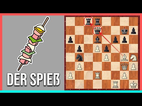 Ingenious chess tactics || The skewer